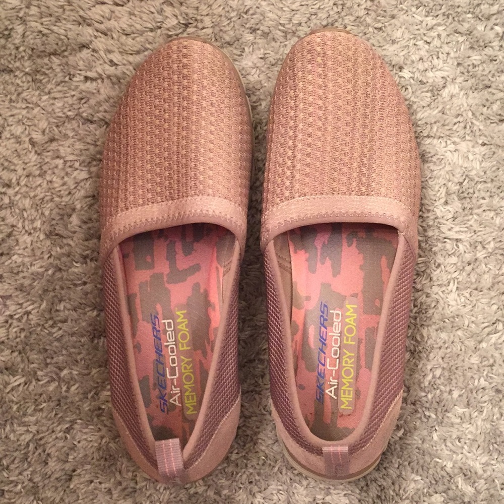 Skechers Air-Cooled Memory Foam Slip On Sneakers